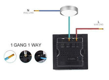 Load image into Gallery viewer, XT8611FTZW Light Switch (UK) Crystal Glass
